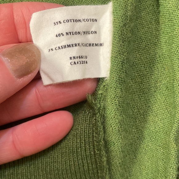 ANTHROPOLOGIE SPARROW M funky front pocketed green cardigan sweater - Picture 5 of 8